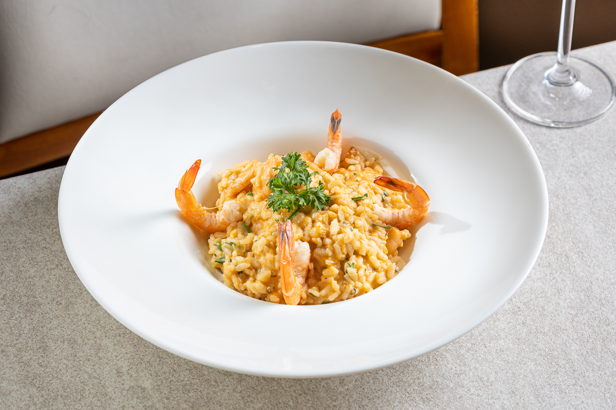 Risoto de Camarão e Açafrão 